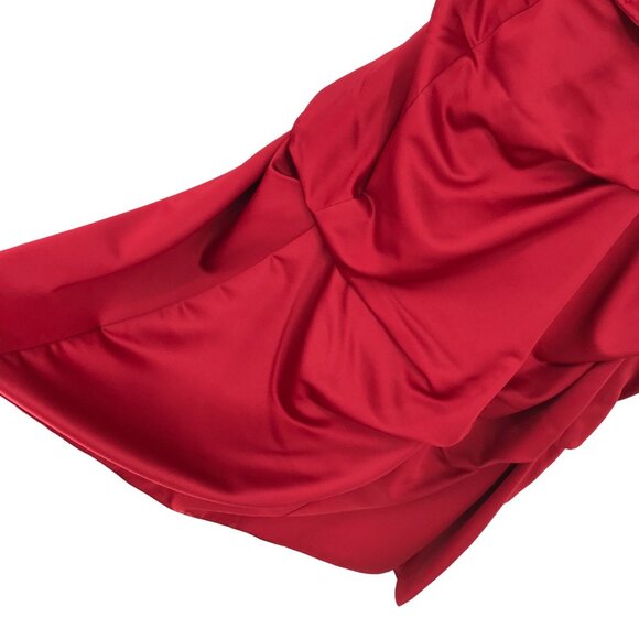 Alfred Angelo Three Piece Bridesmaid Dress Red Short Sleeve Jacket Womens 20 - Picture 12 of 16